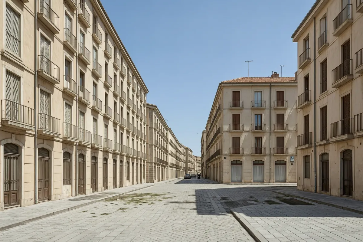 Calles y viviendas de Valencia
