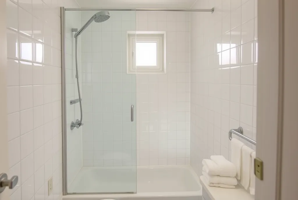 Baño desinfectado de una vivienda